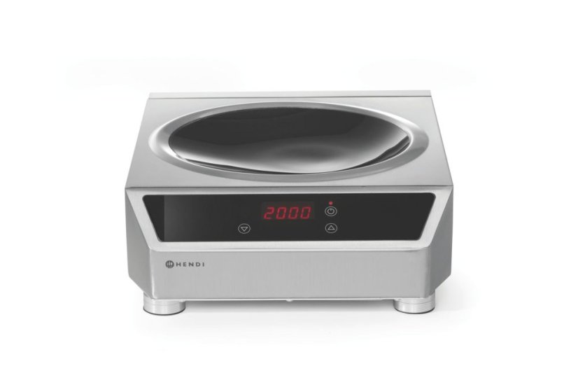 Indukční wok 3500, HENDI, Profi Line, vařič, 230V/3500W, 340x450x(H)130mm
