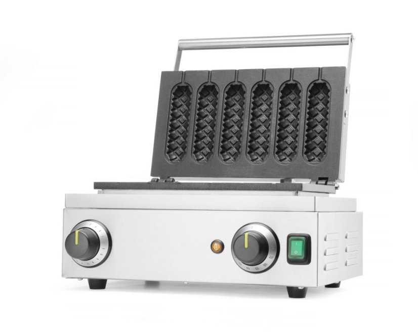 Vaflovač na kukuřičné psíky, HENDI, 230V/1550W, 390x378x(H)229mm
