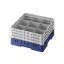 Cambro Koš Camrack 9 pozic, výška sklenice 9 cm - Modrá