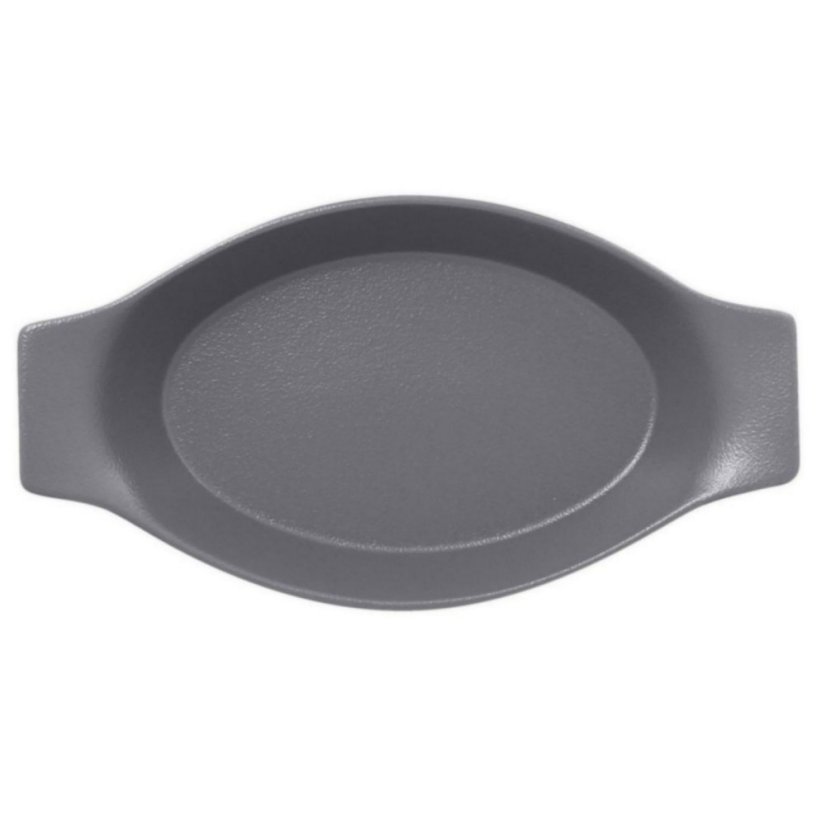 RAK Porcelain RAK Talíř oválný s rukojetí 78 cl, šedá | RAK-NFOPOD30GY