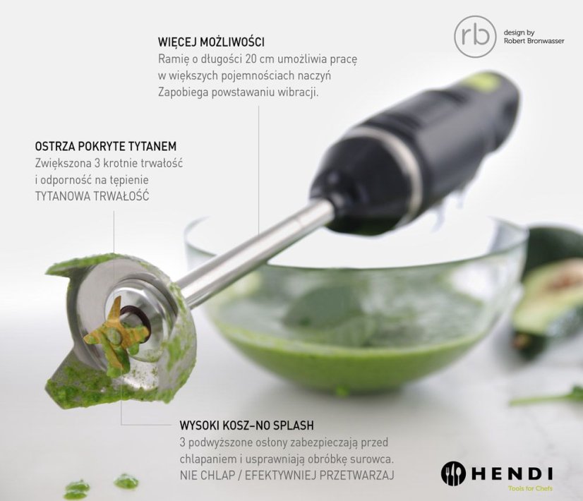 Tyčový mixér HENDI BLEND, HENDI, designed by Robert Bronwasser, 230V/250W, ⌀71x(H)450mm