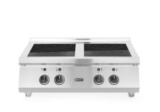 Indukční sporák, 4 varné zóny, HENDI, 2x3.5 kW hobs & 2x5 kW hobs, 400V/17000W, 800x700x(H)311mm