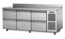 Coldline chladící stůl TA17/6M s deskou a zadním lemem