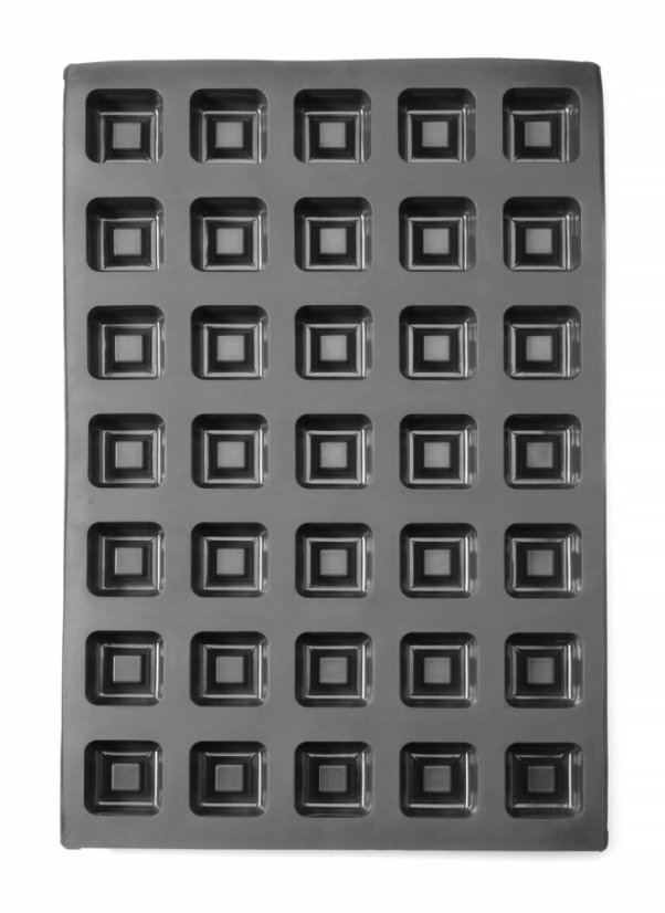Silikonová forma SQUARE, HENDI, 570x375x(H)25mm, Čtvercový