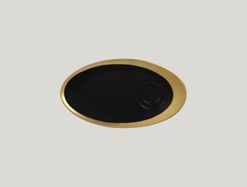 RAK Porcelain RAK Antic oválný podšálek pro MAGICU23/MAGICU09, zlatý | RAK-MAGISA29GB