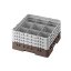 Cambro Koš Camrack 9 pozic, výška sklenice 25,8 cm - Hnědá