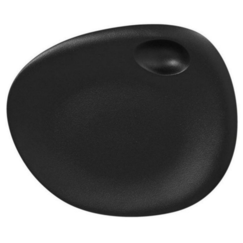 RAK Porcelain RAK Talíř s důlkem 31 × 26,5 cm, černá | RAK-NFNBFP31BK