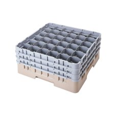 Cambro Koš Camrack 36 pozic, výška sklenice 21,6 cm - Béžová