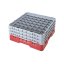 Cambro Koš Camrack 49 pozic, výška sklenice 30 cm - Červená