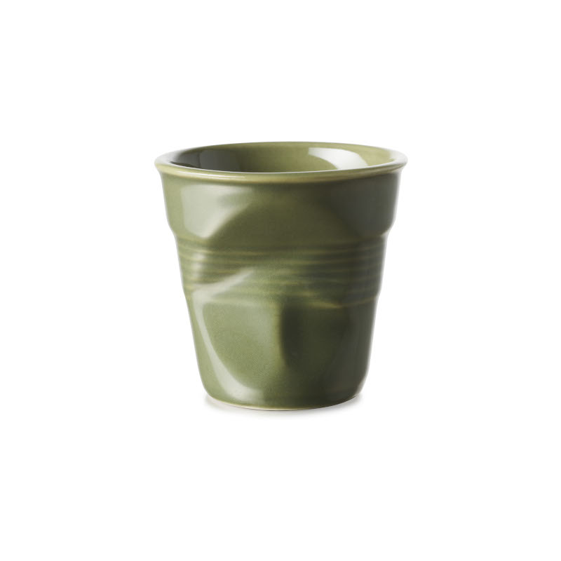Revol Froissés pohárek 80 ml, khaki