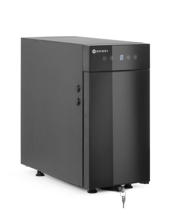 Chladnička na mléko, HENDI, Profi Line, 9L, Černá, 230V/65W, 220x450x(H)455mm