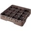Cambro Koš Camrack 16 pozic, výška sklenice 9 cm - Hnědá