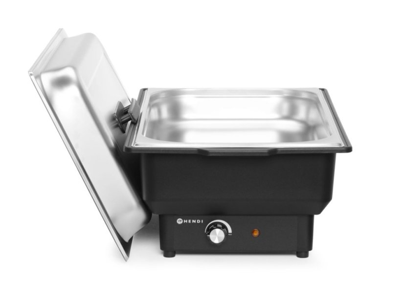 Chafing dish elektrický Tellano, HENDI, Kitchen Line, GN 1/1, 9L, 230V/900W, 575x349x(H)278mm