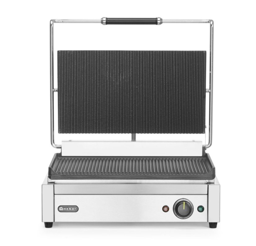 Kontaktní gril, kebab XL, HENDI, Stříbrná, 220-240V/3000W, 508x458x(H)234mm, Obdélníkové