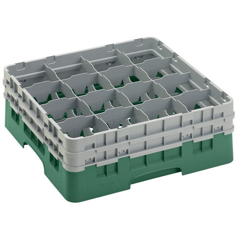 Cambro Koš Camrack 16 pozic, výška sklenice 15,2 cm - Zelená