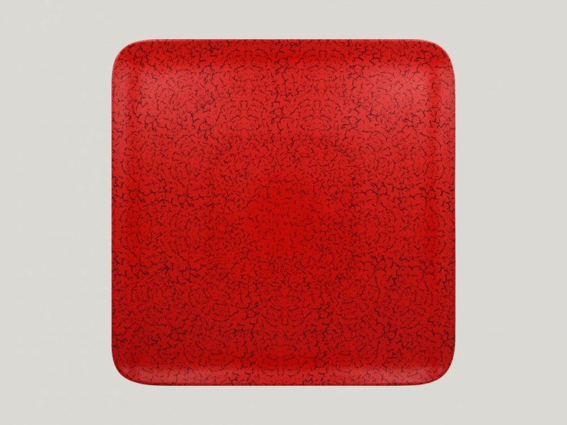 RAK Porcelain RAK Ruby talíř čtvercový 33 × 33 cm – červená | RAK-RBAUSP33