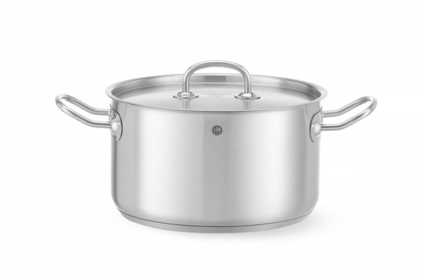 Střední hrnec s pokličkou, HENDI, Kitchen Line, 6L, ⌀240x(H)135mm
