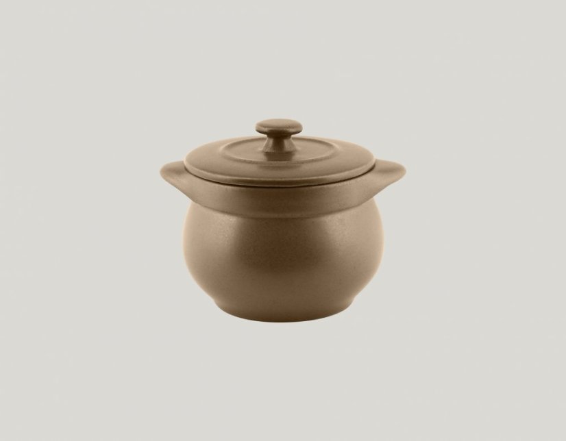 RAK Porcelain RAK Genesis mísa na polévku kulatá s pokličkou 45 cl, hnědá | RAK-GNCFST10CR