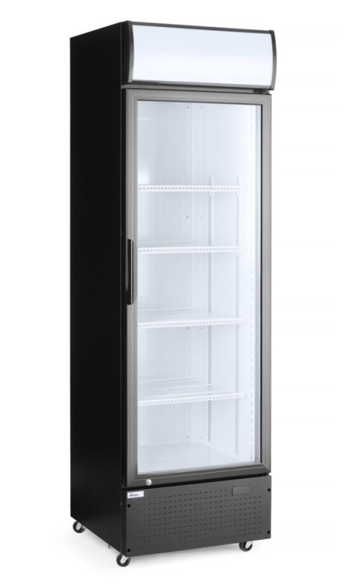 Jednodveřová chladnička s podsvíceným panelem na zadním panelu, Arktic, 254L, Černá, 220-240V/250W, 578x605x(H)1980mm