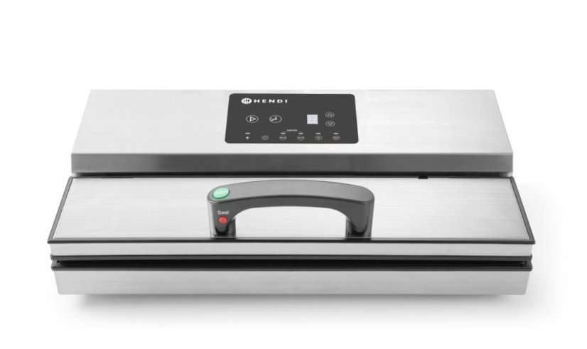 Vakuový balicí stroj, Kitchen Line – lamelový, HENDI, Kitchen Line, těsnící páska 420 mm, 230V/550W, 570x263x(H)150mm