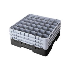 Cambro Koš Camrack 36 pozic, výška sklenice 11 cm - Černá
