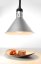 Závěsná výhřevná lampa s nastavitelnou výškou, kuželová, HENDI, Stříbrná, 230V/375W, ⌀275x(H)250mm
