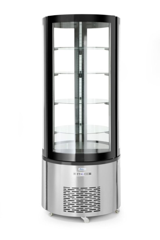 Chladicí vitrína, kulatá, Arktic, 360L, 220-240V/460W, ⌀680x(H)1755mm