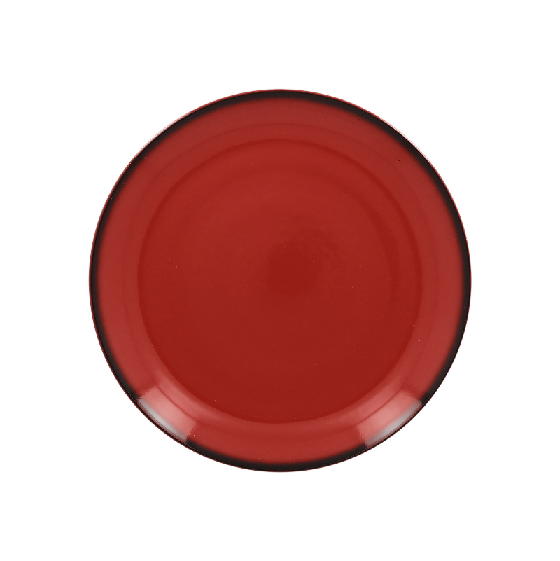 RAK Porcelain RAK Talíř mělký kulatý 24 cm, červená | RAK-LENNPR24RD