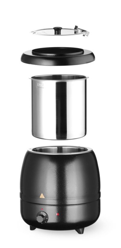 Konvice na polévku, HENDI, Kitchen Line, 8L, Černá, 230V/400W, ⌀330x(H)363mm