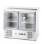 Chladící pult s výklopným víkem, dvoukřídlými dveřmi, Arktic, 146L, 230V/145W, 700x900x(H)860mm