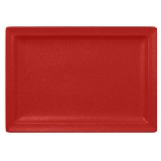 RAK Porcelain RAK Talíř obdélný 33 × 23 cm, světle červená | RAK-NFCLRP33BR
