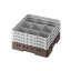 Cambro Koš Camrack 9 pozic, výška sklenice 9 cm - Hnědá