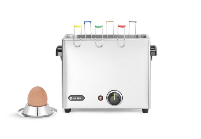 Vařič vajec s košíky, HENDI, Stříbrná, 230V/2600W, 380x210x(H)280mm