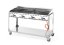 Plynový gril Green Fire 4 hořáky, HENDI, Profi Line, na kolové základně, Světle šedá, 22kW, 1400x612x(H)825mm
