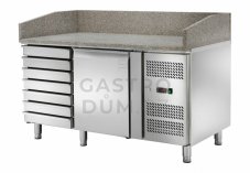 Amitek stůl pizza chladící AK1612TN 7 neutr.zásuvek 1515x801