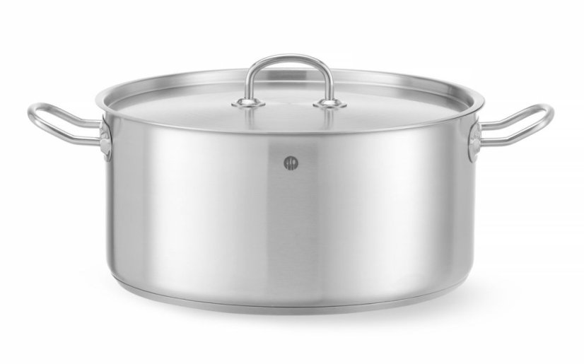 Hrnce na dušení s nízkým víkem, HENDI, Kitchen Line, 11,9L, ⌀320x(H)150mm