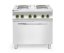 Elektrický vařič Kitchen Line – 4 plotýnky s konvektomatem GN 1/1 , HENDI, Kitchen Line, GN 1/1, 400V/13400W, 800x700x(H)900mm