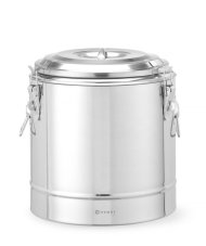 Termoska na přepravu potravin, HENDI, Kitchen Line, 19L, Stříbrná, ⌀350x(H)400mm