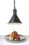 Závěsná výhřevná lampa s nastavitelnou výškou, kuželová, HENDI, Černá, 230V/375W, ⌀275x(H)250mm