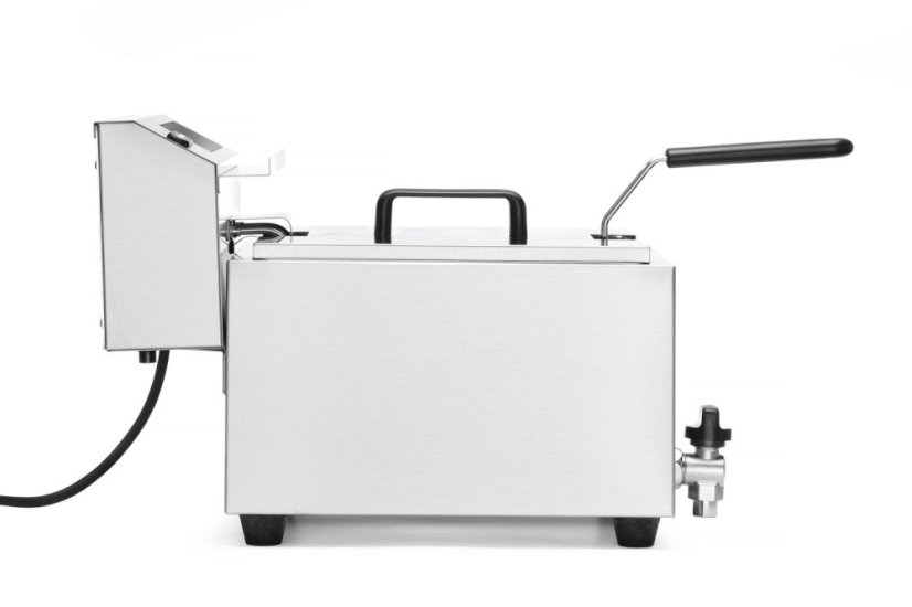 Fritéza Profi Line digitální s výpustí - 8 l, HENDI, Profi Line, 8L, 230V/3500W, 305x515x(H)345mm