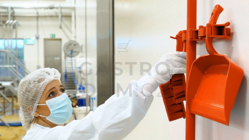 Vikan držák nástěnný 420 mm černý 10119