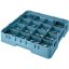 Cambro Koš Camrack 16 pozic, výška sklenice 30 cm - Tyrkysová