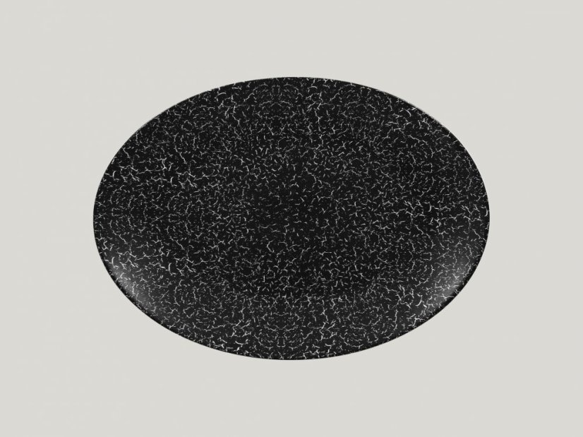 RAK Porcelain RAK Talíř oválný 36 x 27 cm, černá | RAK-IPNNOP36