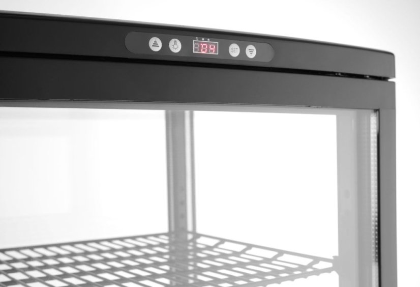 Chlazená skříň displeje, 270 l, Arktic, Černá, 230V/290W, 556x526x(H)1913mm