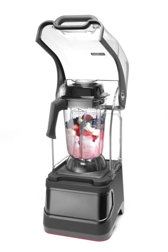 Digitální barový mixér se zvukovým omezením , HENDI, 2,5L, Černá, 230V/1680W, 250x300x(H)546mm
