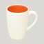 RAK Porcelain RAK Samba hrnek flora 26 cl, oranžová | RAK-BAMG26PD3