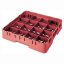 Cambro Koš Camrack 16 pozic, výška sklenice 13,2 cm - Červená