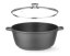 Hrnec s nepřilnavou povrchovou úpravou, HENDI, 7L, Černá, 367x290x(H)122mm
