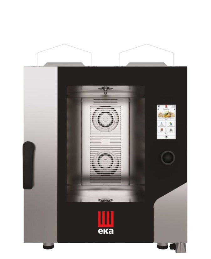 Konvektomat Millennial Touch Screen Gastro s automatickým mycím systémem, 7xGN 1/1 - ovládaná elektronicky, plynová, Tecnoeka, 230V/500W, 13500kW, 730x850x(H)950mm Konvektomat Millennial Touch Screen Gastro s automatickým mycím systémem, 7xGN 1/1 - ovládaná elektronicky, plynová, Tecnoeka, 230V/500W, 13500kW, 730x850x(H)950mm