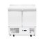 Chladicí pult, 2 dveře, Arktic, 169L, Stříbrná, 230V/220W, 900x700x(H)908mm